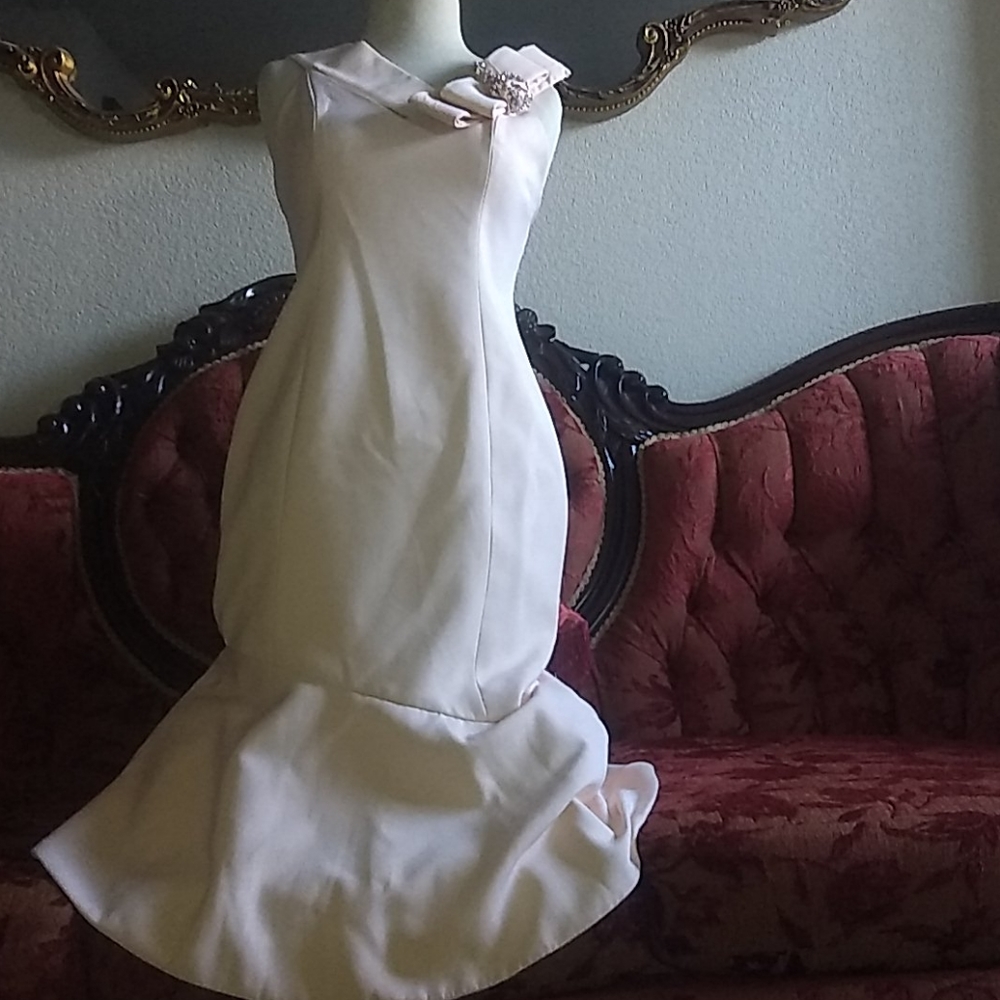 Cream Melon Mermaid Dress